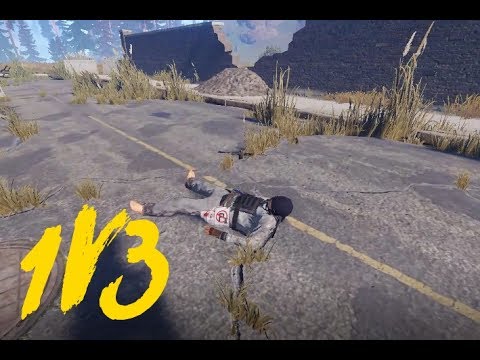 Rust - Insane 1v3 against M249s - Rust - Insane 1v3 against M249s