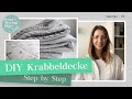 DIY einfache Krabbeldecke nähen / Babydecke nähen Step by Step / Одеяло для ползания Рус. субтитры