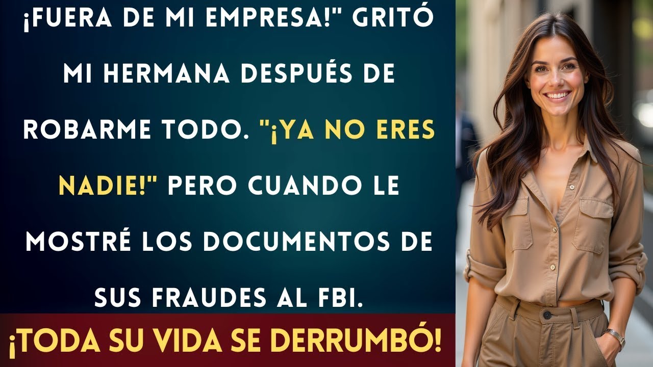 Mi Hermana Me Robó Mi Empresa y Me Echó, Pero No Sabía Que Tengo Pruebas de Sus Fraudes Millonar