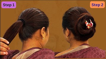 EASY MESSY BUN HAIR TUTORIAL | WEDDING HAIR