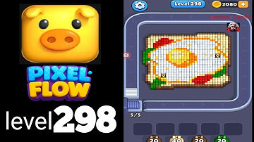Pixelflow level 298 Guide Walkthrough Solution