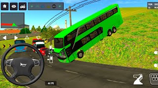 BUS SIMULATOR INDONESIA|| Bus🚌 Driving👮‍♂️ City euro Coach bus Simulator 🔥-Android Gameplay Bus 2024 screenshot 5