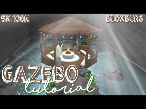 Bloxburg Gazebo Tutorial Voiceover - roblox bloxburg waterfall