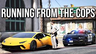 Running from the COPS in the FASTEST CARS in my GTA 5 RP Server