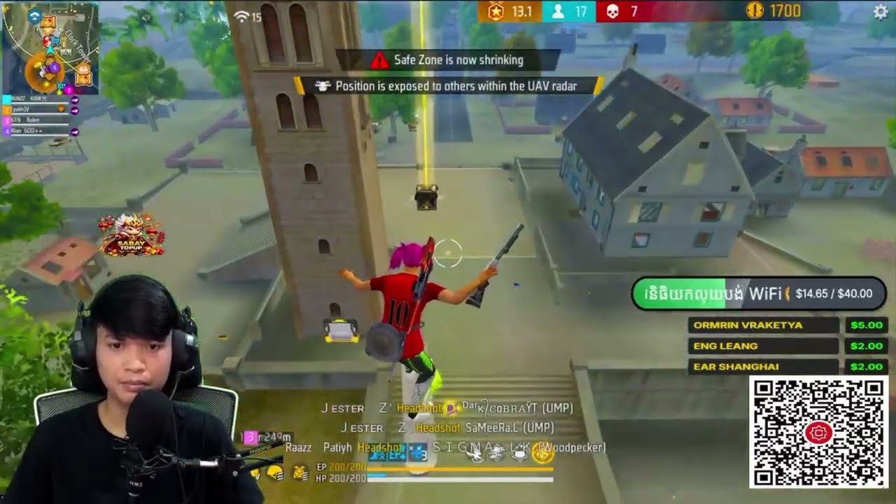 ប្រូរុនលេងប៉ះ​(​ ម៉ូត​ )😱💥😡#freefire 