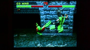 Mortal Kombat 2 Arcade: Reptile walkthrough Hardest difficulty level 02