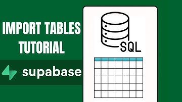 How to Import a Table into Supabase Beginner Tutorial