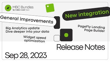 MBC Bundles - Release Notes: Sep 28, 2023