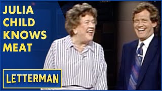 Julia Child Turns A Meat Mistake Into A Gourmet Meal | Letterman