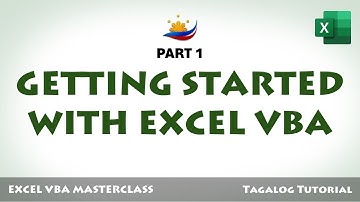 Excel VBA Part 1:  Getting Started with Excel VBA  |  Excel Tagalog