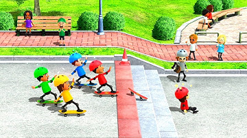 Wii Party U Minigames - Luigi Vs Bo-Jia Vs Jianjun Vs Yuya (Hardest Difficulty)