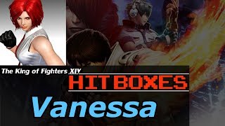 K.o.F. XIV Slow Motion Hit Boxes - Vanessa
