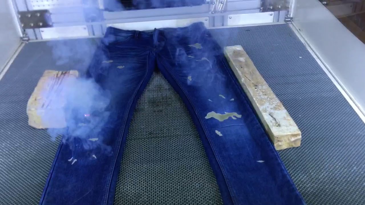 Laser engraving textiles and denim / jeans - MetaQuip BV