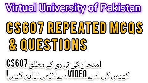CS607 Midterm Secret: Repeated MCQs & Questions Exposed! || Midterm 2025 CS607_Midterm #exam 