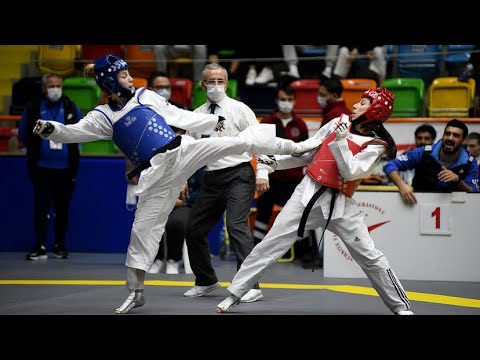 Merve Dinçel (Ankara) Zeynep Taşkın (Çanakkale) Büyükler Türkiye Taekwondo Şampiyonası 49 kg QF