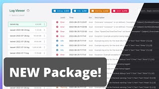 New Package: Laravel Log Viewer with Search