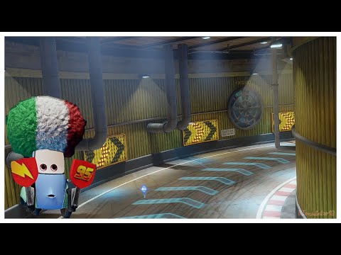 Cars 2 The Video Game Team Lightning Guido Attack Mode Oil Rig Run 