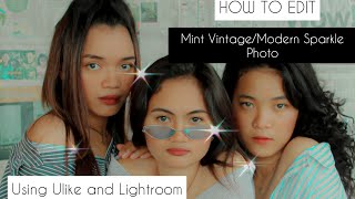 How to edit Mint Vintage/Modern Sparkle Photo using  Ulike and Adobe LighrroomCC app screenshot 5