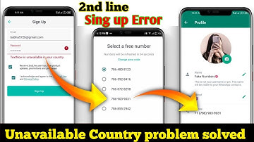 TextNow Is Unavailable In Your Country 2nd line Sign up Error Fix || 2nd Line Sign up Problem Solve