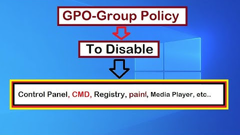 How to disable Control Panel Registry Command Prompt via GPO-Group Policy