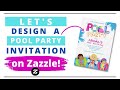 Creating A Pool Party Invite To Sell on Zazzle Using Creative Fabrica Print-on-Demand Graphics
