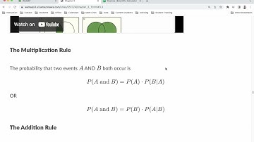 Probability Topics: Multiplication Rule with Multiple Selections or a Sample