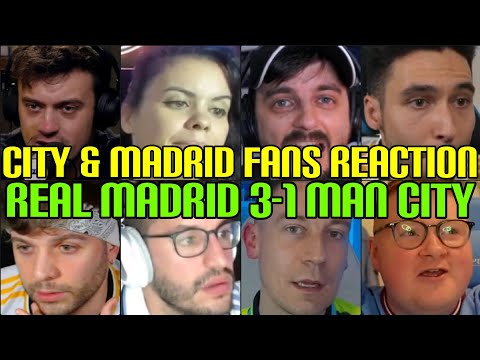 MADRID & CITY FANS REACTION TO REAL MADRID 3-1 MAN CITY
