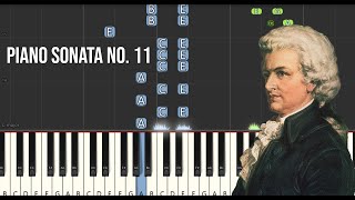 Mozart - Piano Sonata No. 11 | Piano tutorial