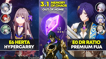E6 Herta Hypercarry & E0 Dr Ratio Premium FUA | Memory of Chaos 12 | Honkai Star Rail 3.1