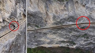 Huang Dafa: The Extraordinary River Flow Across Mountain Cliffs