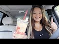 trying chick fil-a frosted coffee for the first time