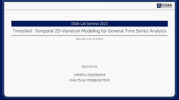[Paper Review] TimesNet: Temporal 2D-Variation Modeling for General Time Series Analysis