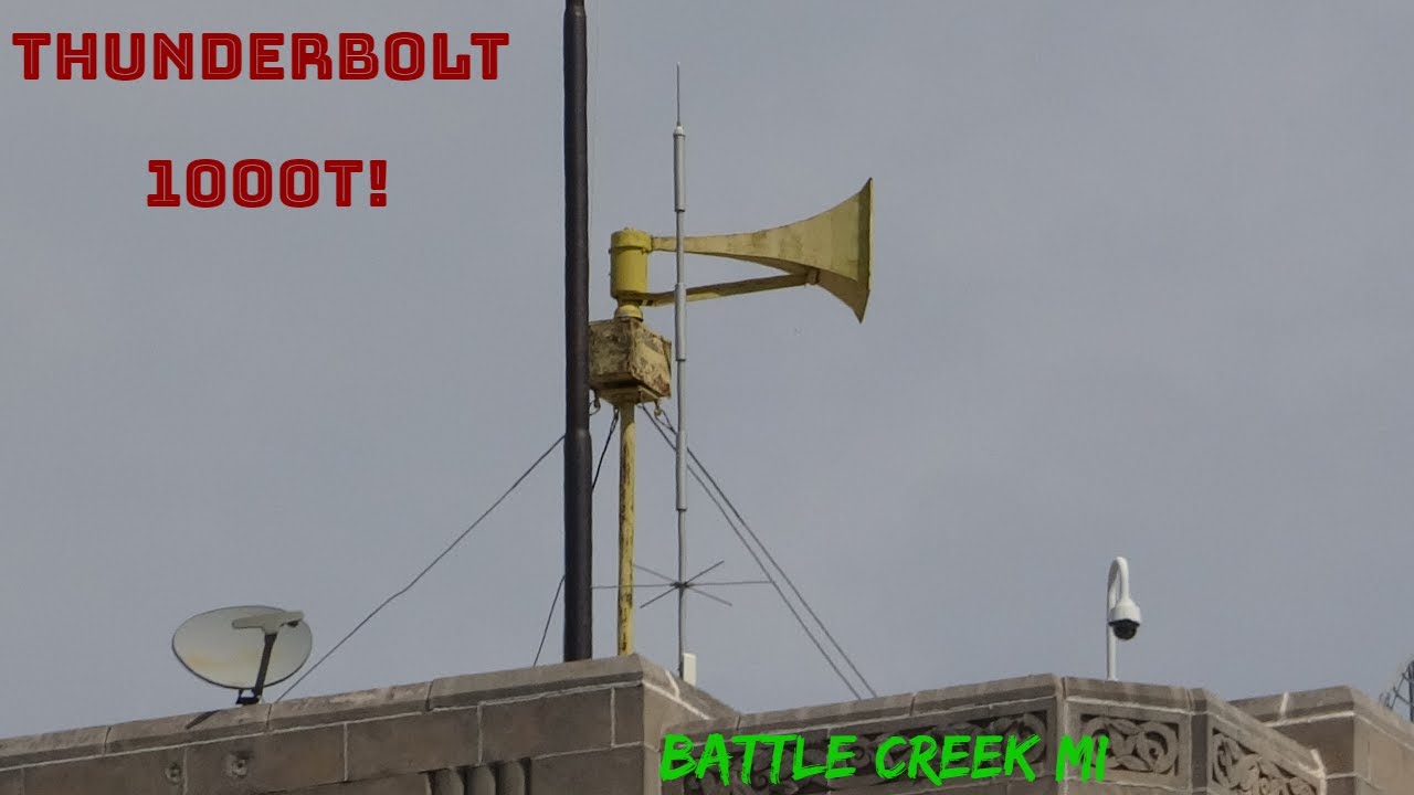 September 2nd, 2023 Thunderbolt 1000T Tornado Siren Test, Battle Creek MI