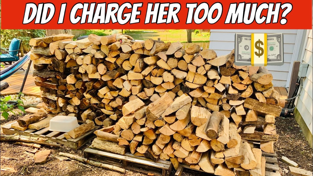 My profit for $360 half cord of delivered firewood. - YouTube