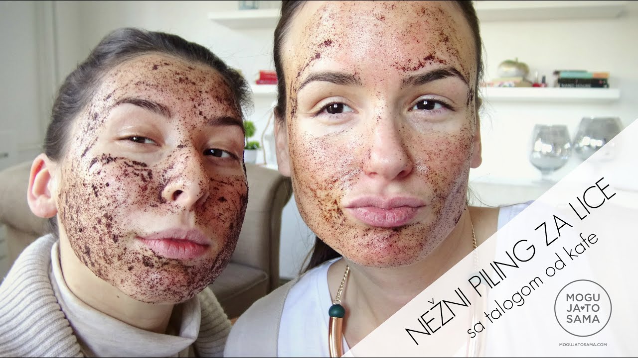 Piling za lice od kafe i kokosovog ulja za BLISTAVU I NEZNU KOZU