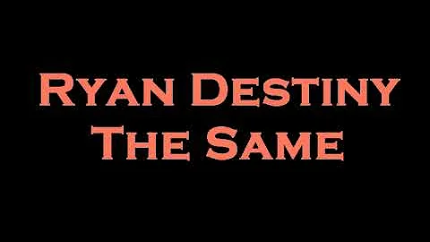 Ryan Destiny - The Same Instrumental/Karaoke