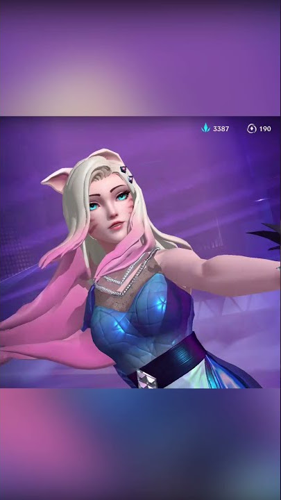 Ahri K/DA All out skin y poses Wild Rift #shorts #leagueoflegends #wildrift