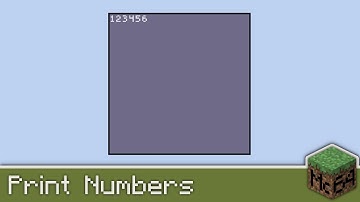 MC64 Minecraft Computer: Printing number onto the screen [English]