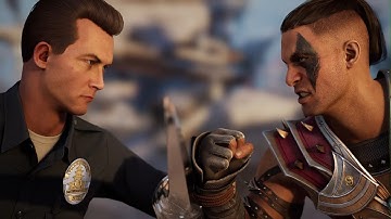 Mortal Kombat 1 - T-1000 vs Reiko | All Intro/Interaction Dialogues