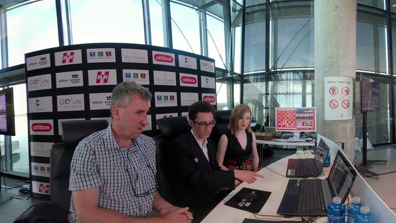 Altibox Norway Chess 2018 - post-game analysis with Caruana