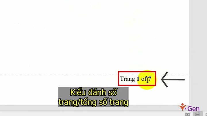 Hướng dẫn đánh số trang tổng số trang trong excel