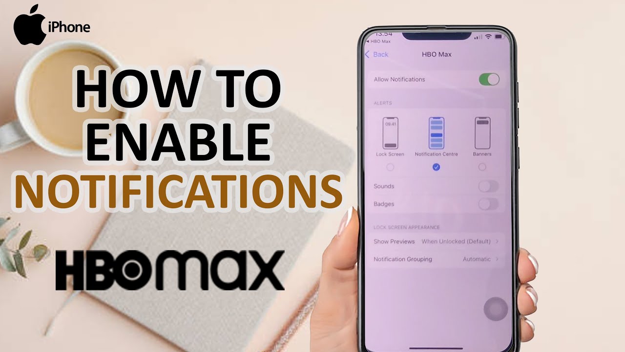 How To Enable Notifications In HBO Max On iPhone - YouTube