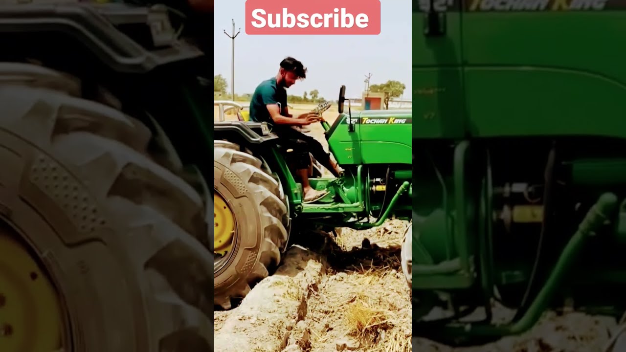 Nishu deshwal John Deere tractor   shortvideo  viral    treanding  stuntThedurgeshmahura