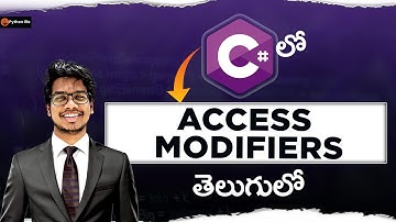 Access modifiers in Telugu | c# in Telugu