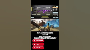 BEST RPD GUNSMITH OF OCTOBER 2025 IN CODM??? #cod  #gameplay #gaming