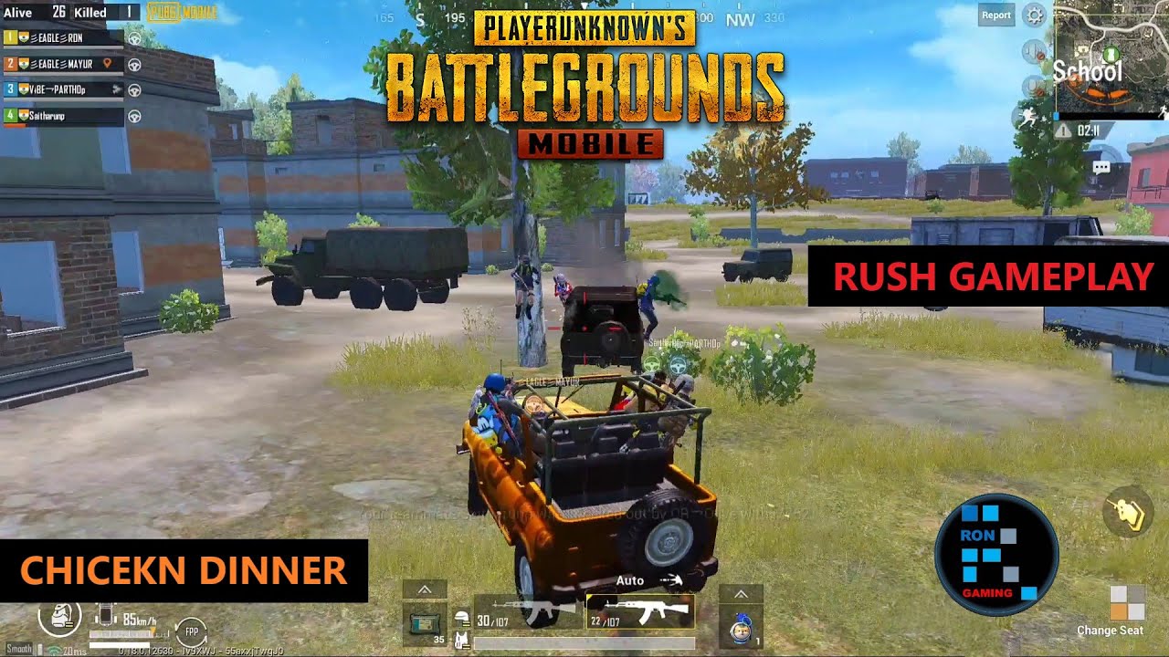 PUBG MOBILE | AMAZING KILLS WITH RUSH GAMEPLAY CHICKEN DINNER - YouTube