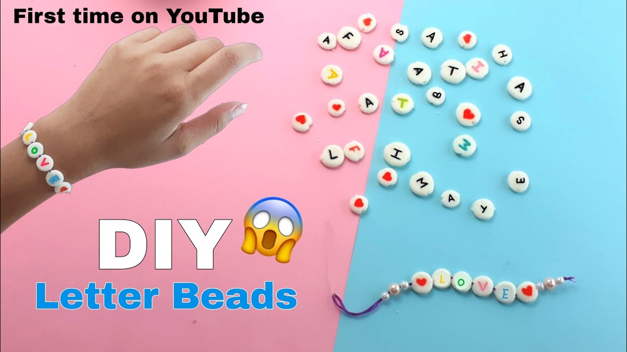 how to make letter alphabets beads at home