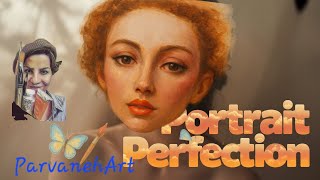 “From Sketch to Soul | Realistic Oil Portrait Process”#oilpotrait