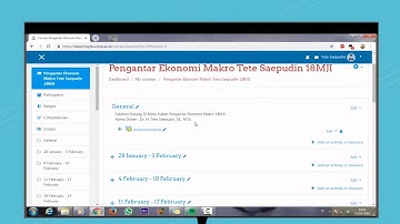 Petunjuk teknis penggunaan Elearning bagi Dosen