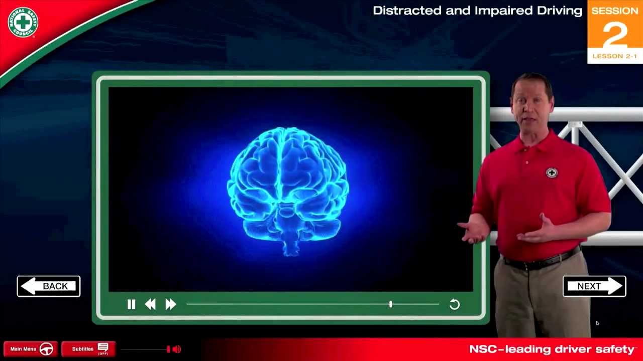 Distracted Driver II, DDC4 6th Edition National Safety Council driver